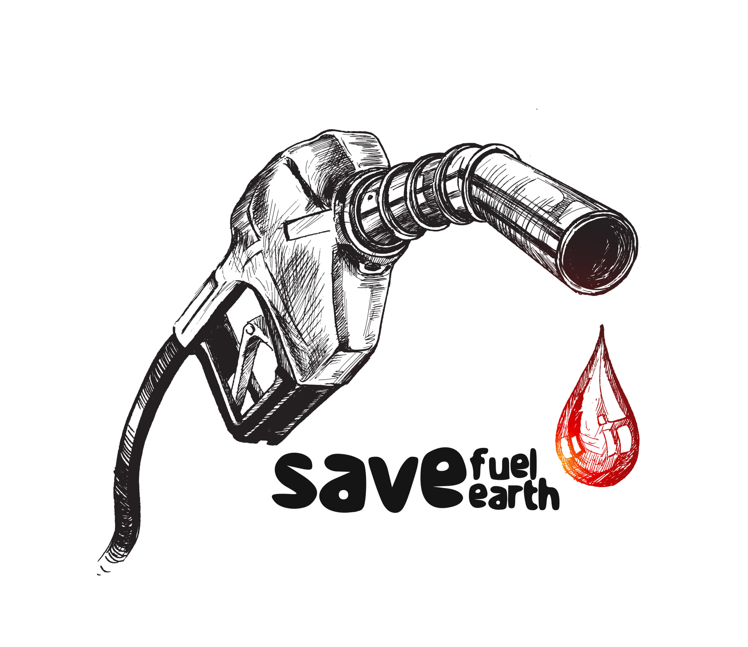 Save Fuel pump icon. Petrol station sign. Gas station sign. Fuel